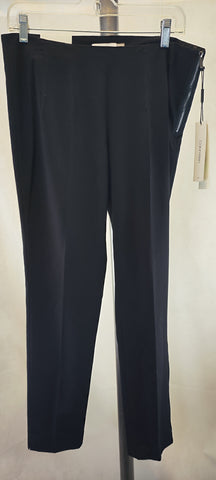 Calvin Klein Women's Solid High-Rise Pants with zipper pocket