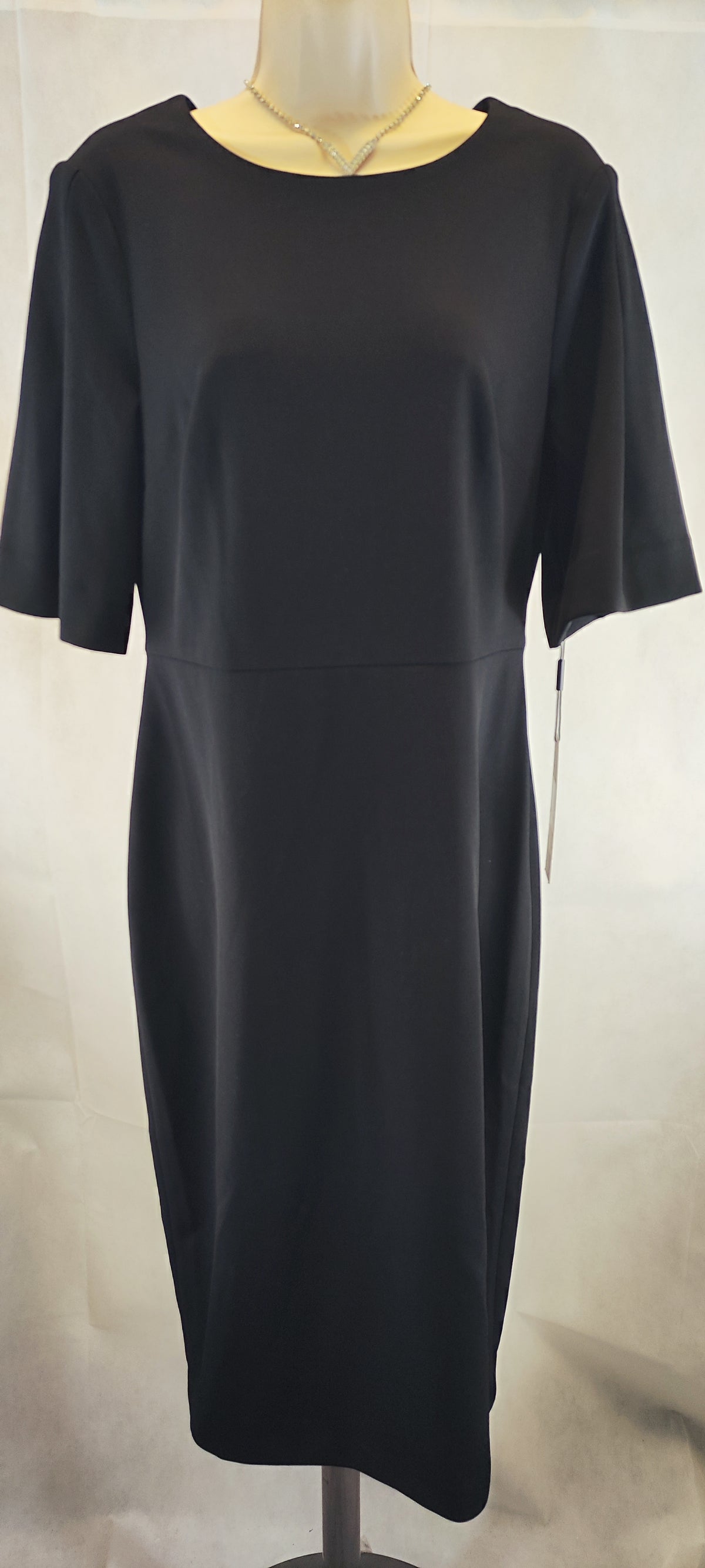 Calvin Klein Puff-Sleeve Sheath Dress