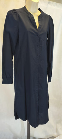 MSCH Women's Deep V-neck Shirtdress in Navy