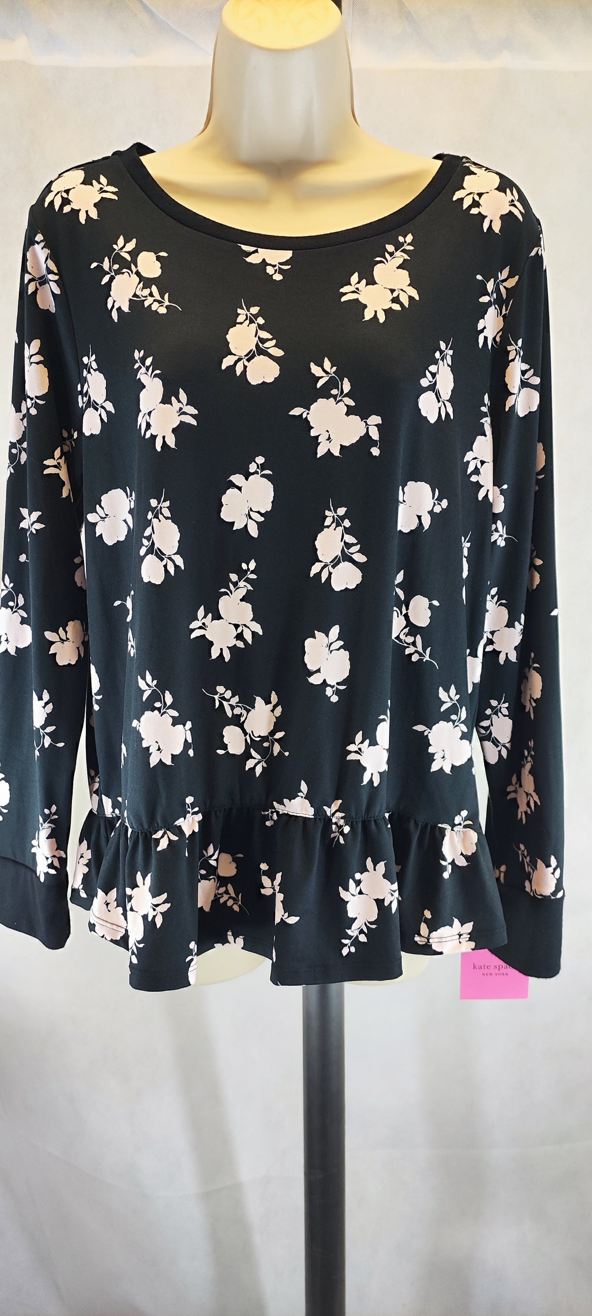 Kate Spade Women's Black floral Blouse