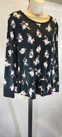 Kate Spade Women's Black floral Blouse