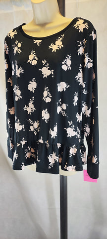 Kate Spade Women's Black floral Blouse