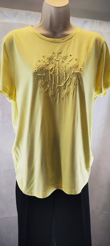 Ralph Lauren Women's Yellow T- shirt