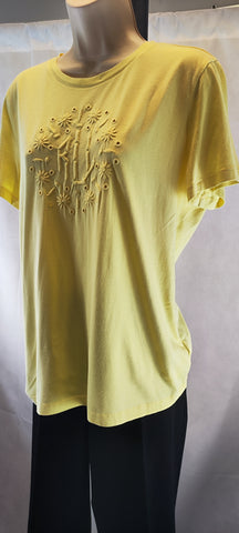 Ralph Lauren Women's Yellow T- shirt