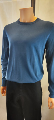 Perry Ellis Men's Blue Crewneck Pullover