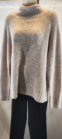 John + Jenn Women's Drop Shoulder Turtle Neck Sweater