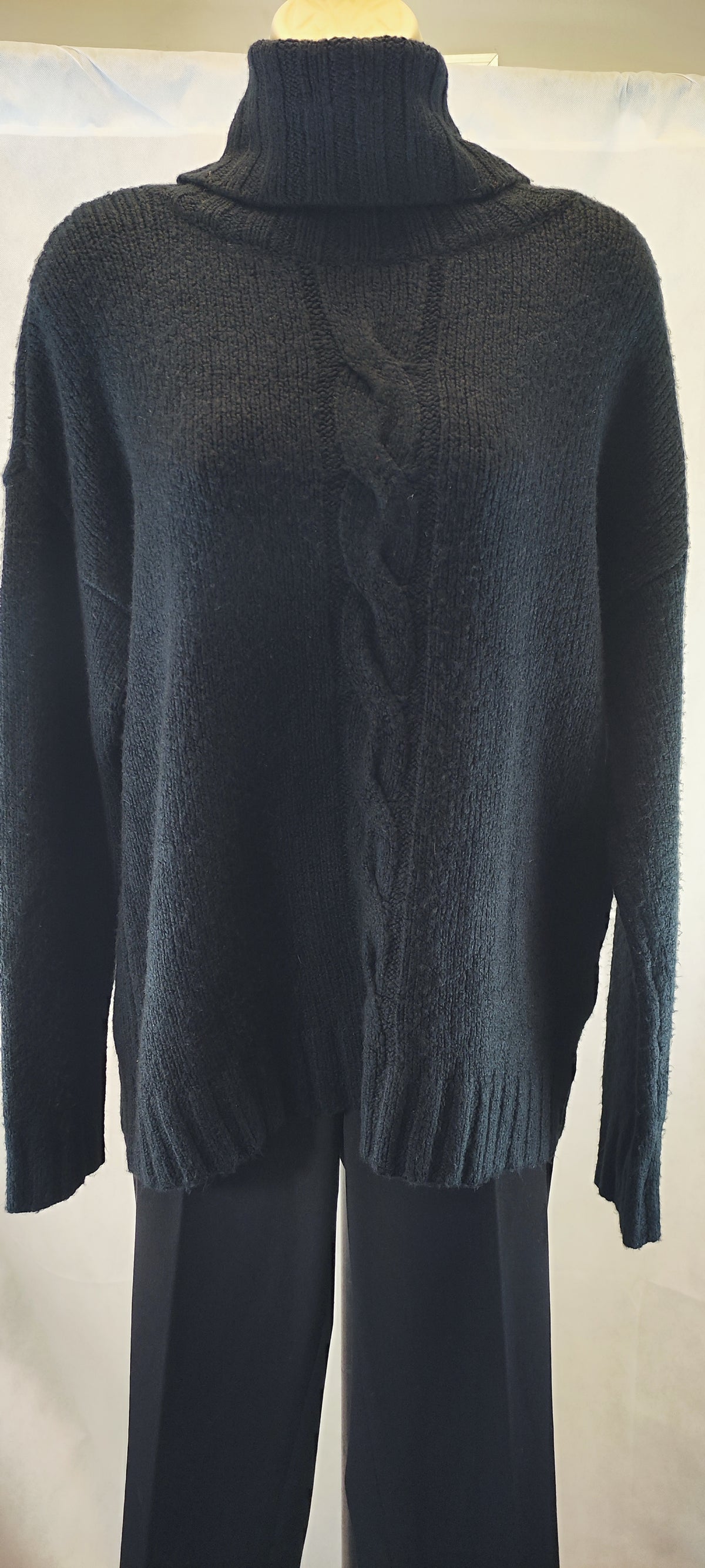 Lord & Taylor Women's Black Turtleneck Sweater