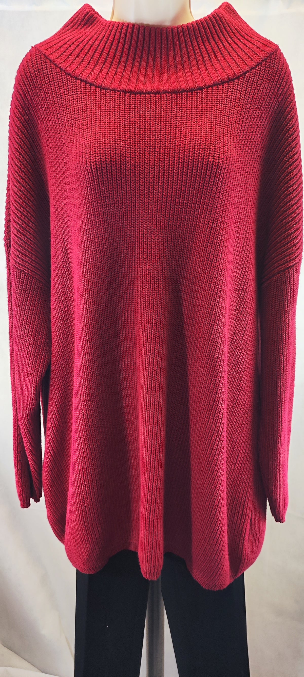 Lord & Taylor Women's Red Turtleneck Sweater