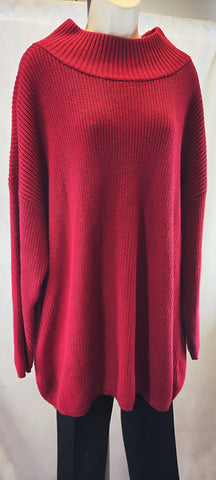 Lord & Taylor Women's Red Turtleneck Sweater