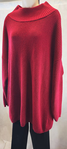 Lord & Taylor Women's Red Turtleneck Sweater