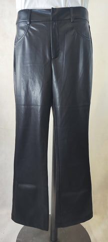 Greylin Women's Black Faux Leather Pants