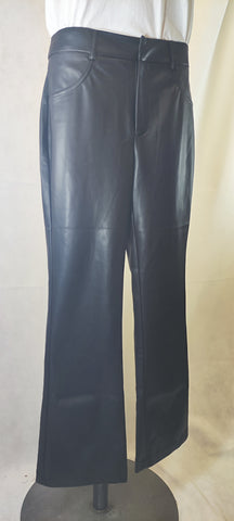 Greylin Women's Black Faux Leather Pants